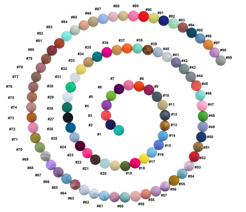 pacifier silicone beads
